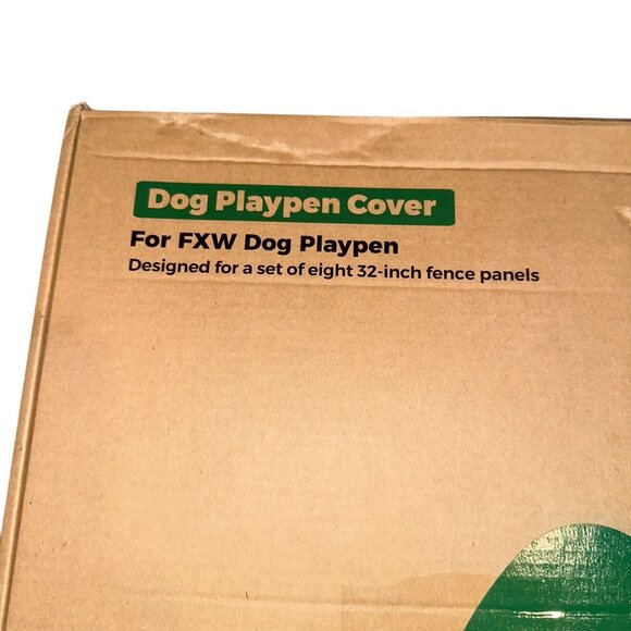 New Open FXW Dog Playpen Mesh Cover Top Black Fits 8 Panel 32" Height Visibility - Picture 12 of 12